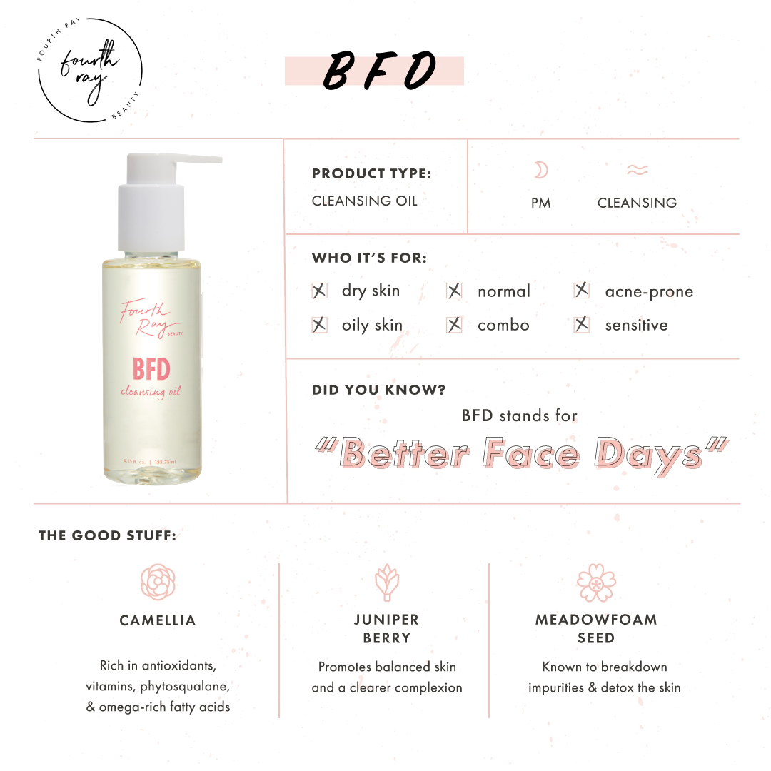 BFD Oil Cleanser - Plumping Clean Skin Support